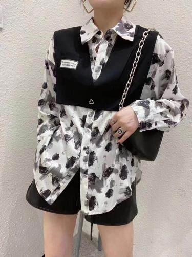 衬衣配披肩两件套，其它，转角爱尚