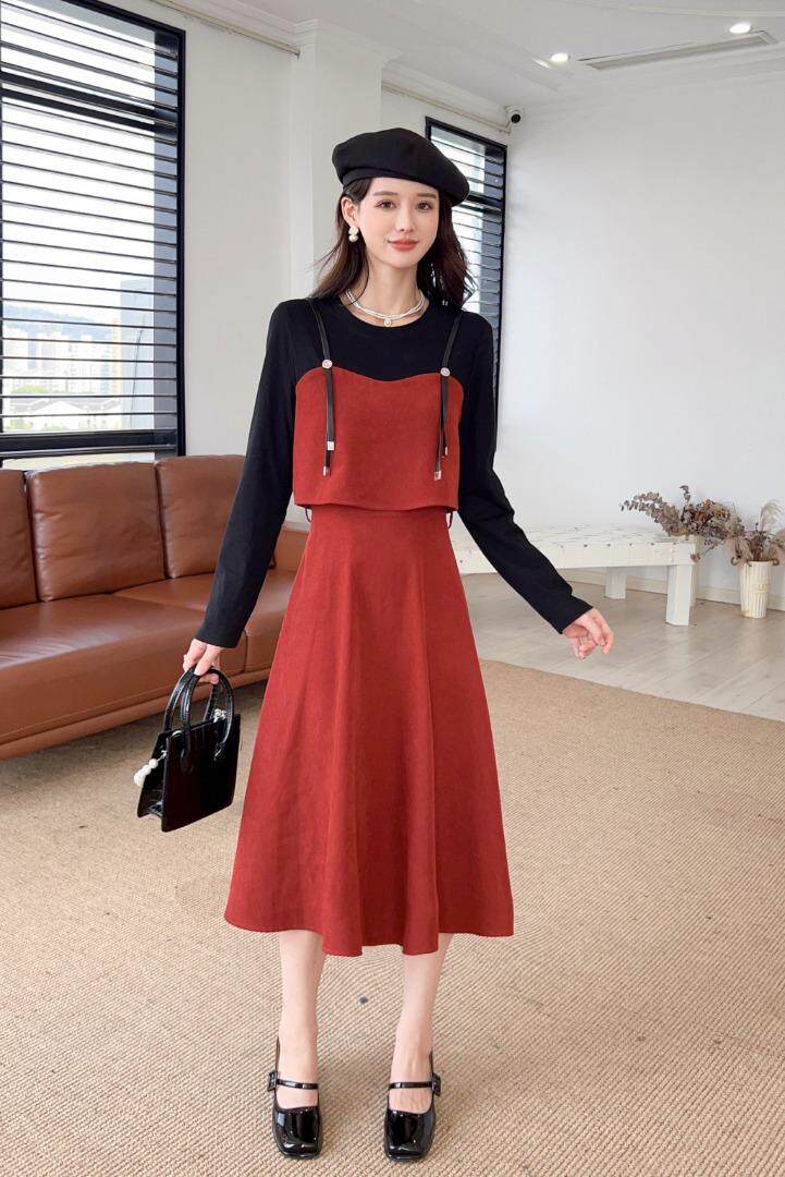 秋季时尚连衣裙，女装连衣裙，亿炫(5F)