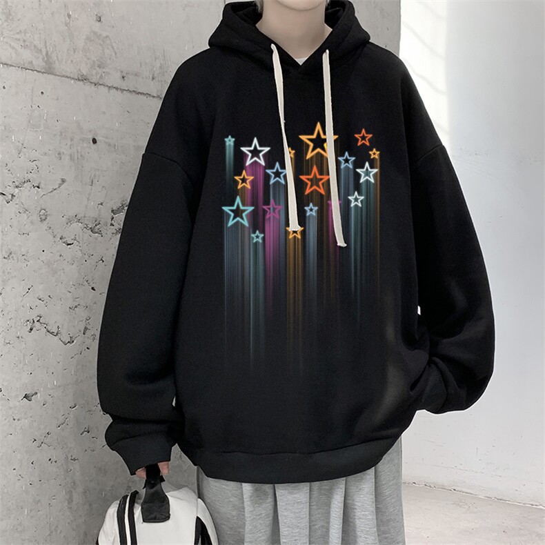 纯棉连帽卫衣男大码运动帽衫宽松薄WY2320-P35加绒款-P40,男装卫衣,电商A040