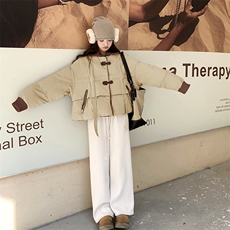 时尚休闲羽绒服白鸭绒时尚潮流2024年冬季新款，女装羽绒服，秀美人生