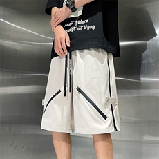 2024新款冲锋裤夏季美式拉链五分裤潮牌ins宽松机能裤K6656-P33，男装休闲裤，星座512-4