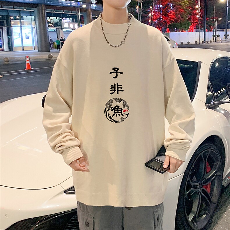 M18070-P45加绒款-P65半高领毛衣男士大码针织衫男毛线衣男,男装针织衫/毛衣,电商A040