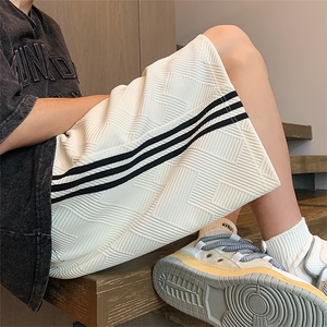 侧边竖条纹短裤X5511-TP30控价48 潮牌篮球五分卫裤侧边条纹短裤图片