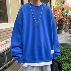 假两件卫衣男韩版潮流圆领秋冬季新款ins宽松帅外套A071-W09-P55，男装卫衣，电商A071