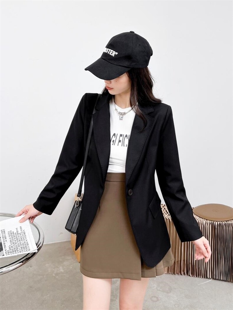 气质西装外套修身款，女装西装，XIMO 熙茉