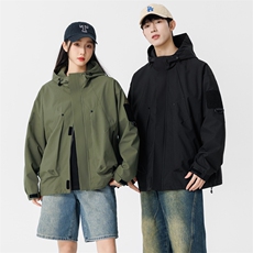 冲锋衣外套男春秋户外徒步登山服夹克潮牌痞帅高级感JK111-P83，男装夹克，星座308B-2