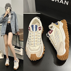x2839-p185厚底榴莲鞋2024秋季新款松糕底登山运动轮胎鞋，女鞋休闲鞋，星座1407-3