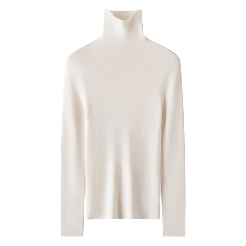 2026年秋季时尚百搭通勤简约休闲高翻领长袖，女装羊绒衫，蚂蚁派对工厂直营店