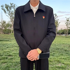 黑色行政夹克男款早秋高级感翻领商务外套气质一整套ootd穿搭套装，男装夹克，星座1007（原301D）