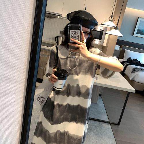 泼墨宽松长裙，女装，XTZ style