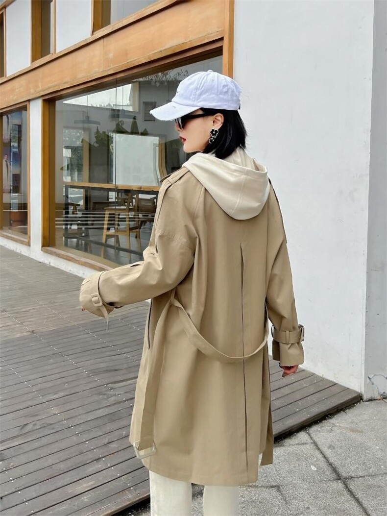 春装新款，欧版风衣，女装风衣，红雀纺