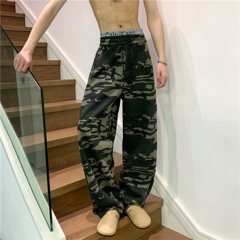 现货1万！KZ116-S-3XL-P40-美式弯刀水洗重磅350克迷彩裤卫裤,男装休闲裤,星座1811B