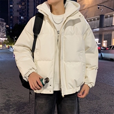 现货假两件pu皮衣棉服外套男冬季新款加厚美式高街棉衣M106-P120，男装皮衣，星座308B-2