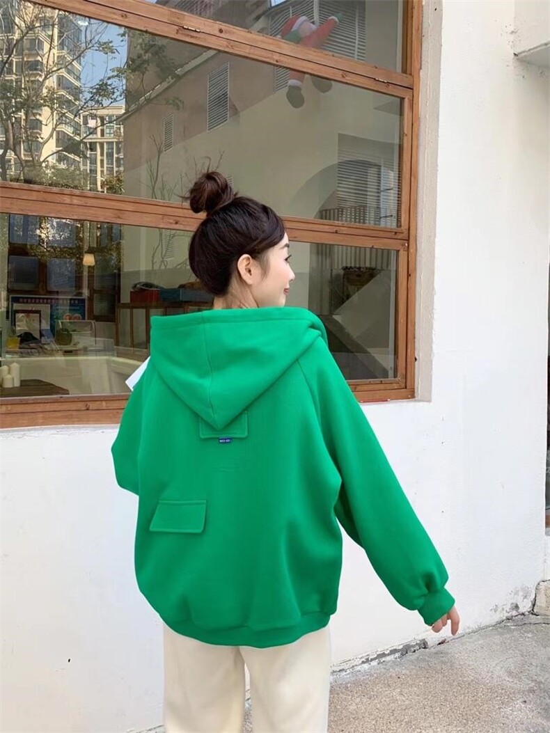 卫衣开衫，女装卫衣/绒衫，吉之红