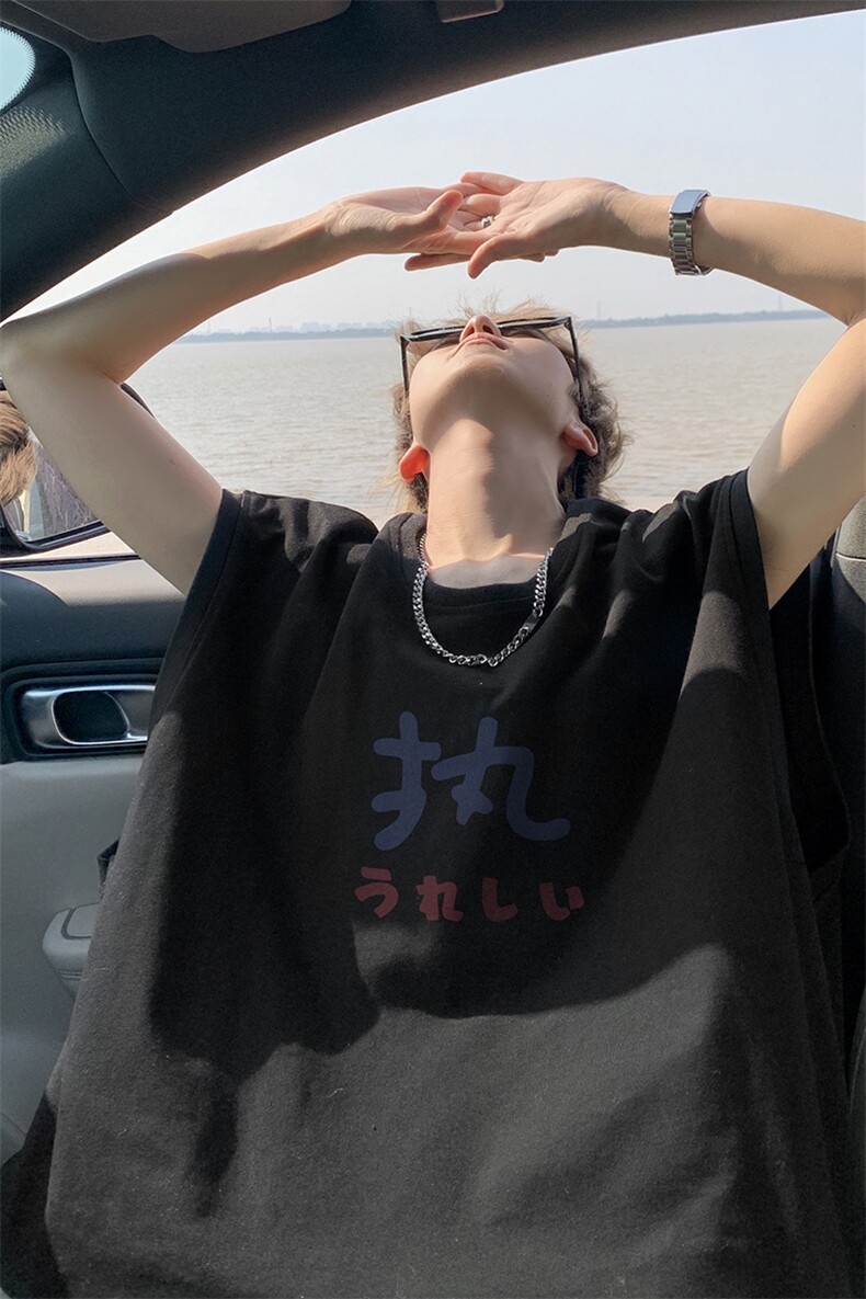 夏季外景ins韩版情侣宽松运动背心男潮流坎肩无袖T恤BX00157/P25,男装背心/马甲,电商B316