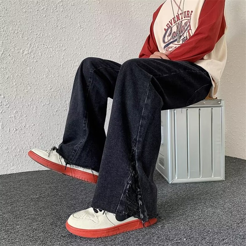 牛仔裤男秋季潮大码休闲裤子高街C871P40,男装牛仔裤,星座1116-2