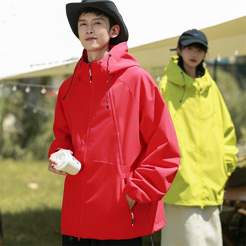 Cityboy情侣时尚连帽冲锋衣外套夹克团体班服,男装夹克,星座301D-5(原星座1415）