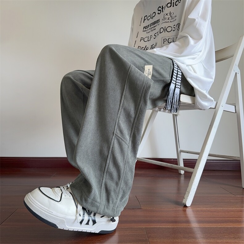 2025秋季灯芯绒直筒裤宽松大码百搭休闲裤*CK69*P35控68,男装休闲裤,星座511-1