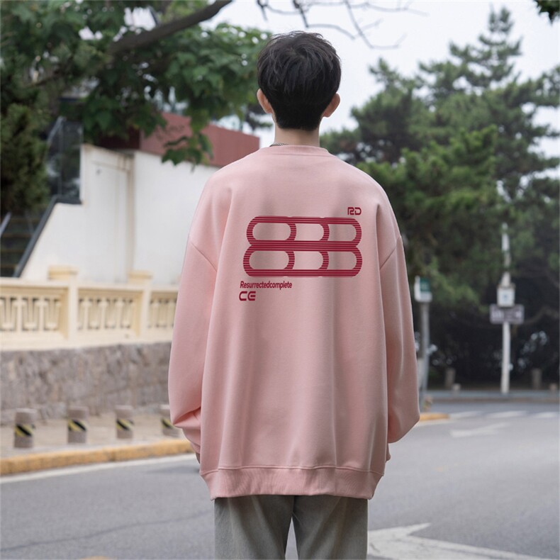 抖音品质秋季新款美式潮牌设计仿棉圆领卫衣wycm7421-特批28控49,男装卫衣,星座605(原A050)
