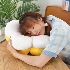 予朵玩具 兔毛花朵坐垫