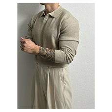 秋冬季长袖套头海鸥领坑条纹羊毛男针织打底毛衣毛衫MY512P55，男装针织衫/毛衣，星座1013-5