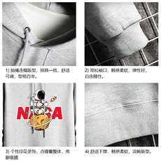纯棉连帽卫衣男大码运动帽衫宽松薄网格WY2289-P35，男装卫衣，电商A040A