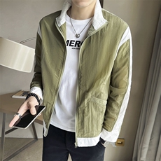 店主风~夏季新款拼色设计薄款防晒衣A02/P75，男装防晒衣，电商B331