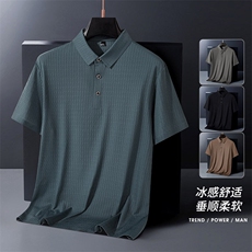 夏季新款无痕短袖Polo衫冰丝锦氨T恤HS1165-P38，男装T恤，星座1206（原A206）
