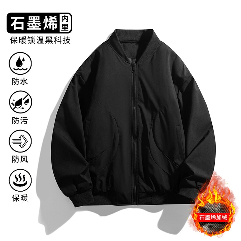冬季男士加棉加厚棉服大口袋男士棉袄棒球领棉衣A266-MY8016-P75，男装棉衣，电商A266