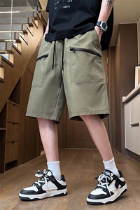 男士休闲裤夏季薄款宽松透气运动短裤凉感五分裤潮牌Q29119-特P25图片