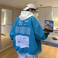 Wt160-P53华夫格撞色拼接棒球服夹克外套，男装夹克，星座1501-1