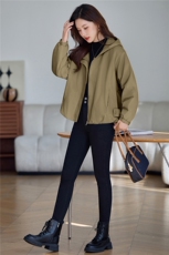 休闲百搭连帽夹棉加厚外套女2025冬季新款宽松显瘦短款派克服棉衣，女装棉衣/棉服，涵誉