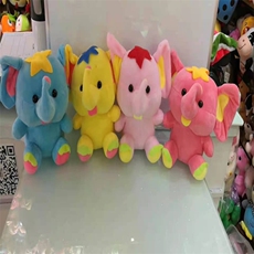 孙闯毛绒玩具 多彩小象
