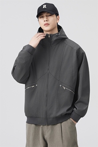 秋季新款现货连帽夹克男纯色上衣外套DSA157B-JK7970-特P70图片