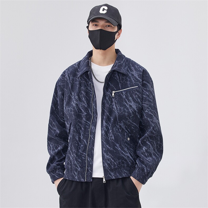 311B-1-JK3785-P70控128潮牌灯芯绒扎染夹克休闲夹克宽松外套，男装夹克，星座311B-1