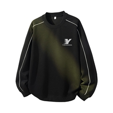 得物供货、复合重磅420克现货圆领卫衣宽松HD019-1-YLT25133-P35，男装卫衣，电商019-1