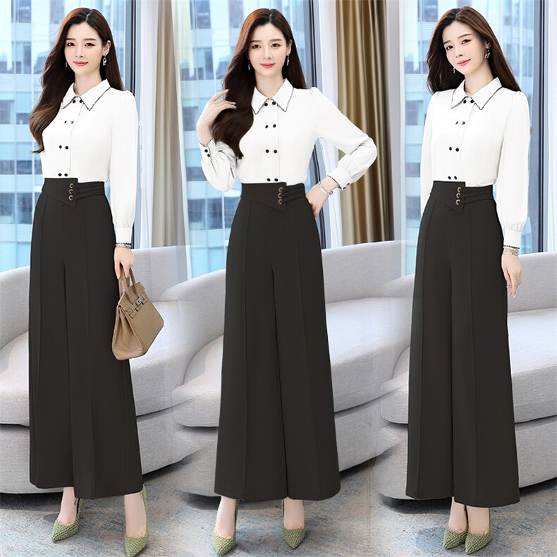 2024年秋季时尚简约大方气质优雅收腰显瘦两件套，女装套装/套裙，时尚俏佳人