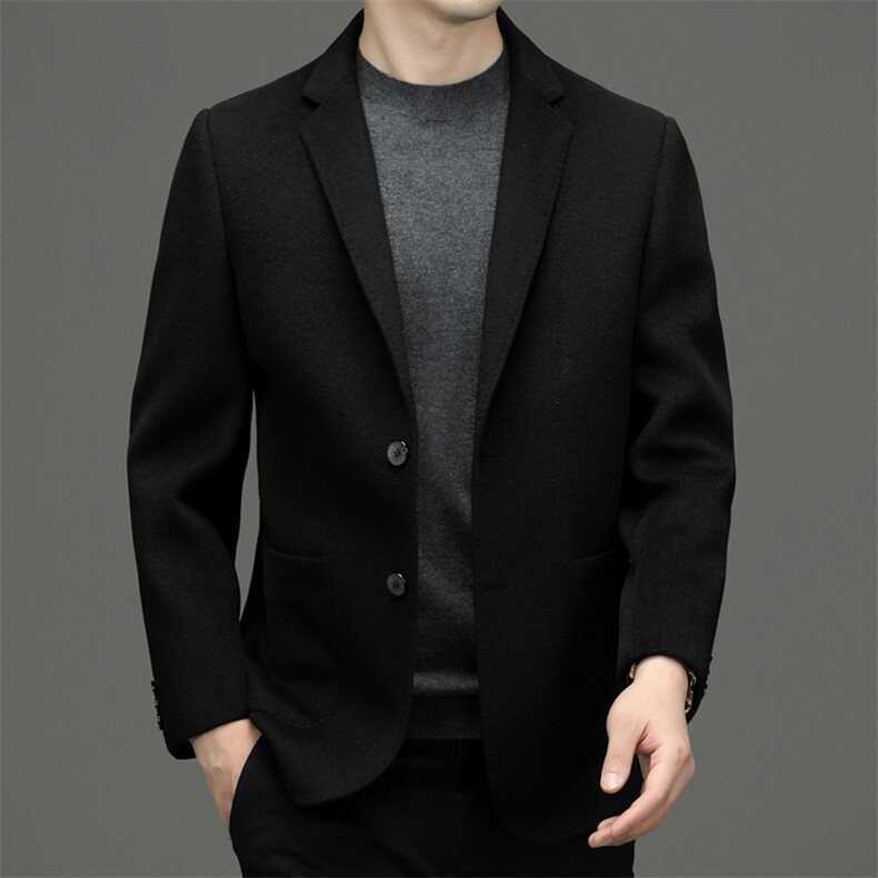 BEN06钱塘2020-2中年男士冬季厚款商务休闲羊毛商务百搭西服P230,男装西服,钱塘207-2