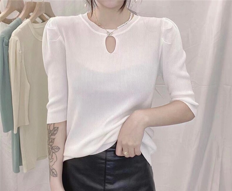 圆领公主袖针织衫，其它，魅力元素