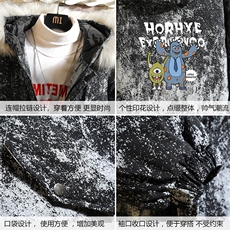 MC49048-P135日系潮衣男大码派克服男工装服外套袄砖墙，男装棉衣，电商A040A