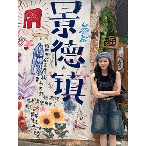 2025夏季新款复古辣妹牛仔短裤女韩版高腰设计感宽松阔腿五分中裤图片