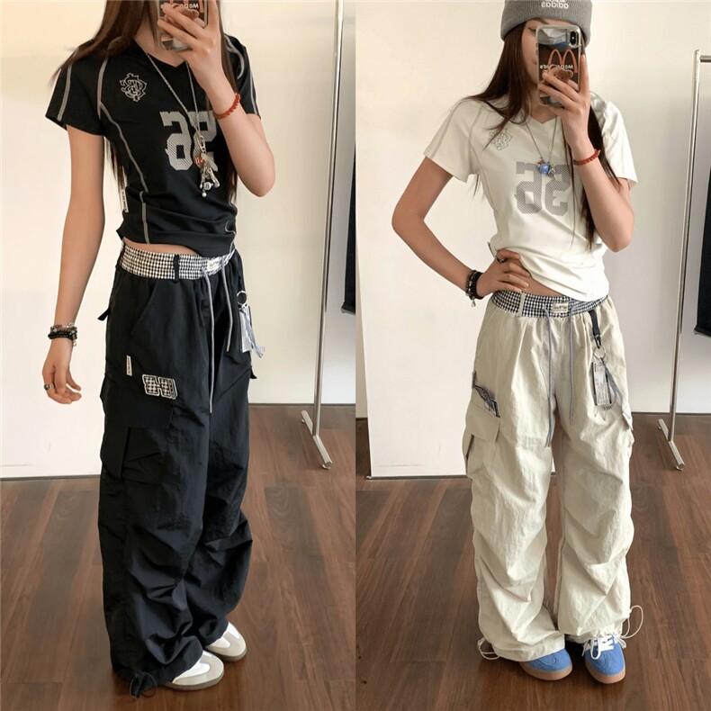 网图慎用现货干休闲裤多口袋工装裤直筒裤A014-DY25299-P55，男装工装外套，电商A014