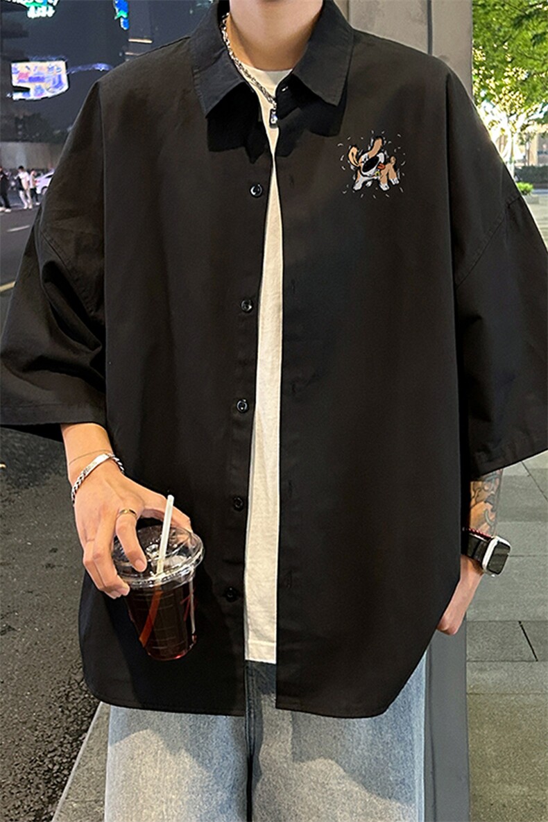 量大优供视频冰丝短袖衬衫男DS229-特P25,男装T恤,电商B367