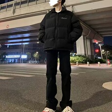 S816-P66美式字母印花加厚高级感立领面包服棉衣外套，男装棉衣，星座617A-2