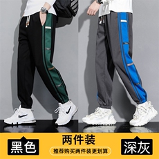 潮牌ins男士重磅卫裤春秋宽松秋季男款休闲裤子A068-FK122-TP50，男装休闲裤，电商A068