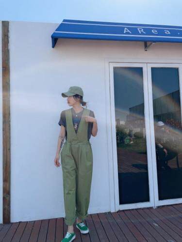 工装背带裤，女装，麦缇诺