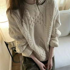 2025年秋季时尚百搭通勤简约休闲重磅圆领，女装羊毛衫，旭驰羊绒