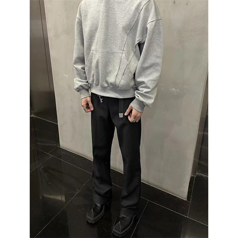 港风cleanfit休闲裤西裤微喇长裤阔腿裤A014-DY25015-P50控68,男装西裤,电商A014