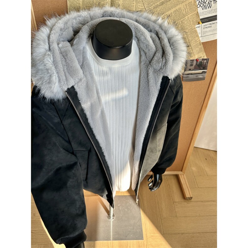 【重磅1800g】大理石座山雕外套大毛领座山雕棉服514-919-P95,男装棉衣,星座514