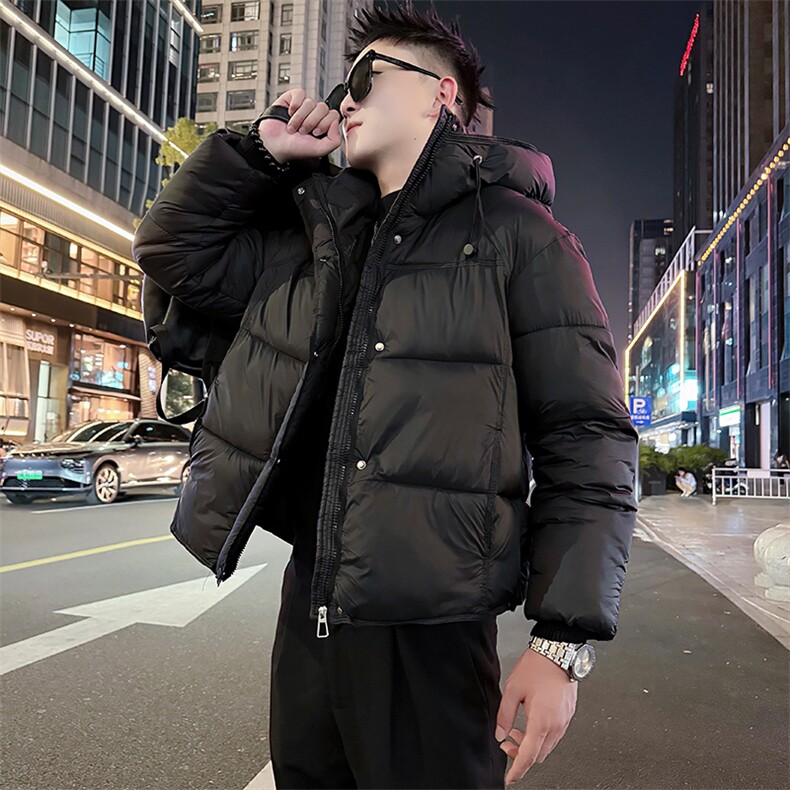AY106/P128控168秋冬季社会小伙连帽潮流百搭保暖口袋棉衣男黑首1,男装棉衣,星座305B-1